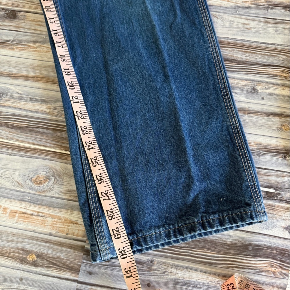 Men's Carhartt Flame-Resistant Signature Denim Dungaree Jeans - Picture 10 of 12